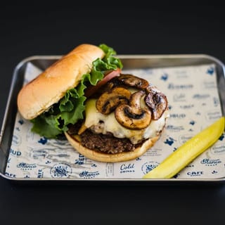 Mushroom Swiss Burger